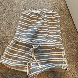 Summer Strapless striped romper from GUESS Las Angeles